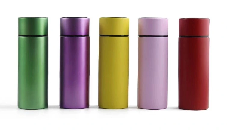 Custom Logo Promotion Smart Drink Bottle Thermos Flask with Touch Screen LED Lid