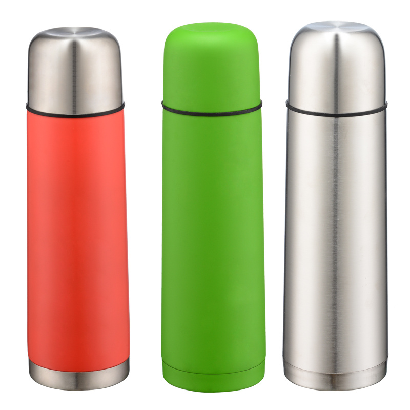 Personalized BPA Free Bullet Vacuum Thermos Stainless Steel Water Bottle Outdoor Travel Vacuum Flask