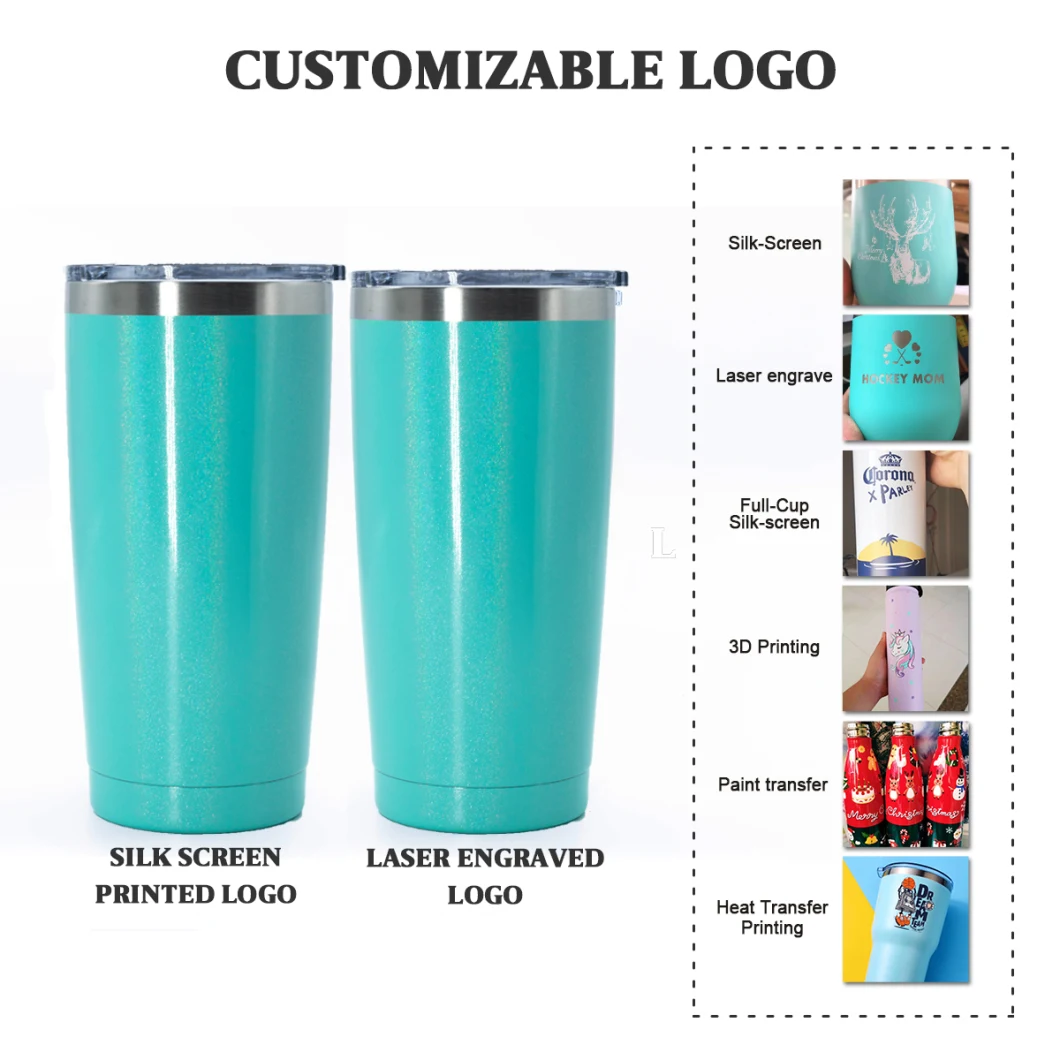 2021 Insulated Stainless Steel Vacuum Flask Tumbler Travel Mug with Sliding Lid