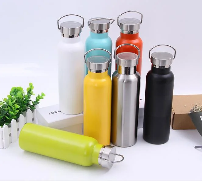 High Quality Powder Coated Thermos Flask Stainless Steel Wide Mouth Vacuum Thermos Bottle for Custom Logo