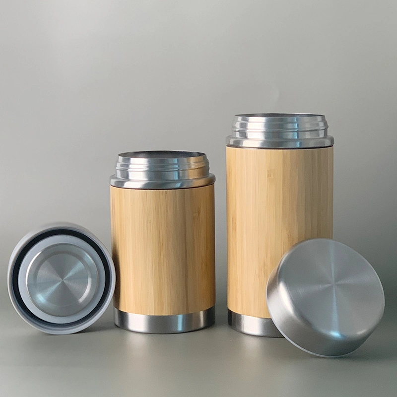 New Arrival Bamboo Smoldering Stainless Steel Thermos FL5017