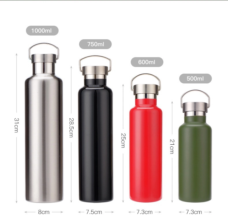 600ml Water Bottle Thermos Cup Travel Vacuum Cup