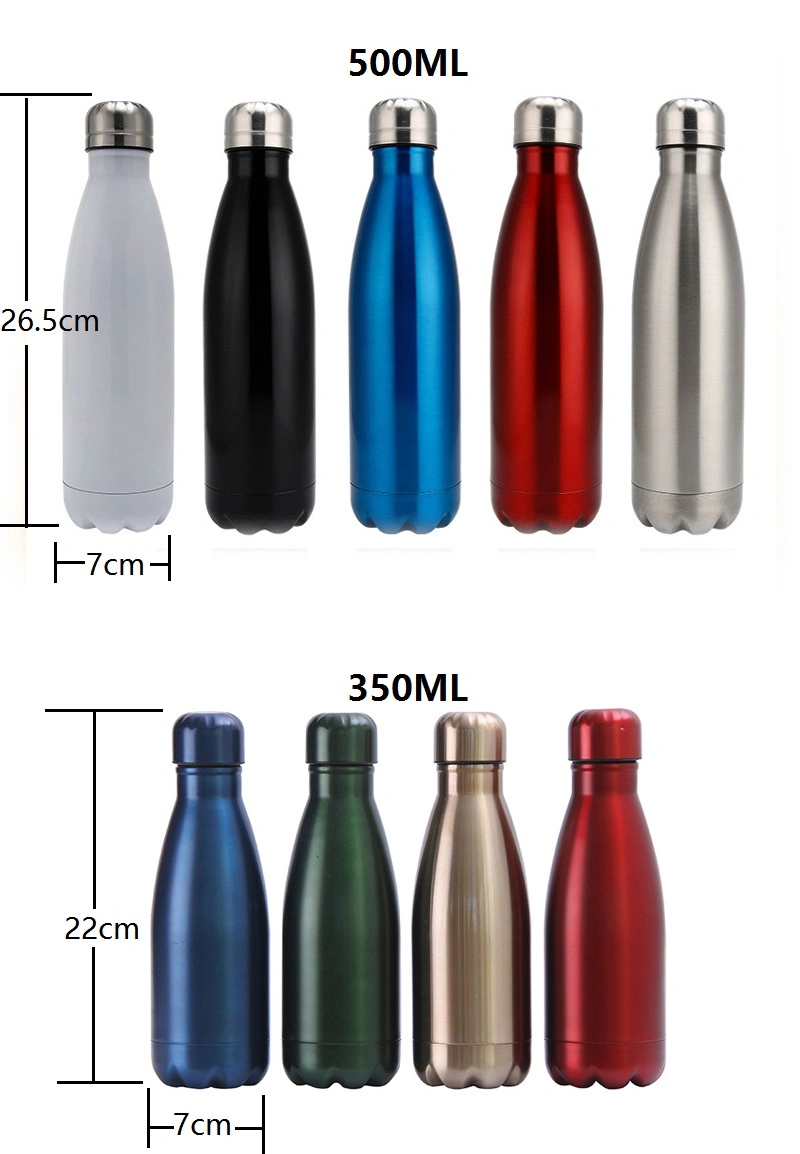 Wholesale 500ml Stainless Steel Double Wall Vacuum Insulated Flask Temperature