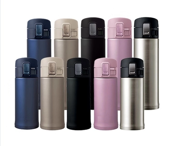 Custom Design Top Grade Thermos Vacuum Flask 450ml Stainless Steel Water Bottle with Lock Lid