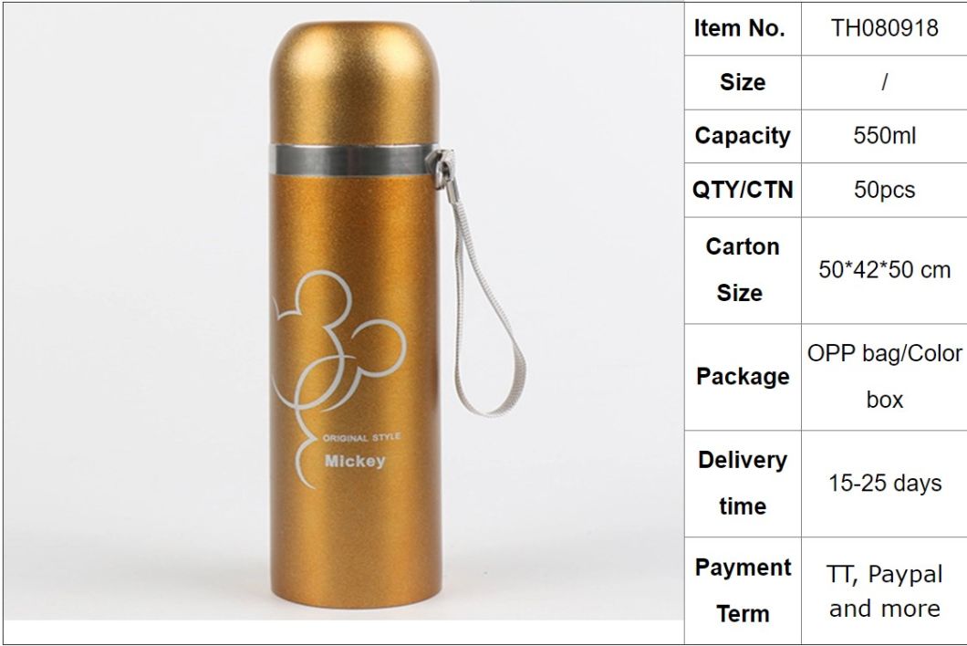 Animal Kettle 500ml Thermo Stainless Steel Vacuum Insulated Tumbler Flask
