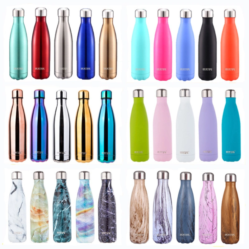 500ml Cola Shaped Thermos Bottle 304 Stainless Steel Vacuum Flask