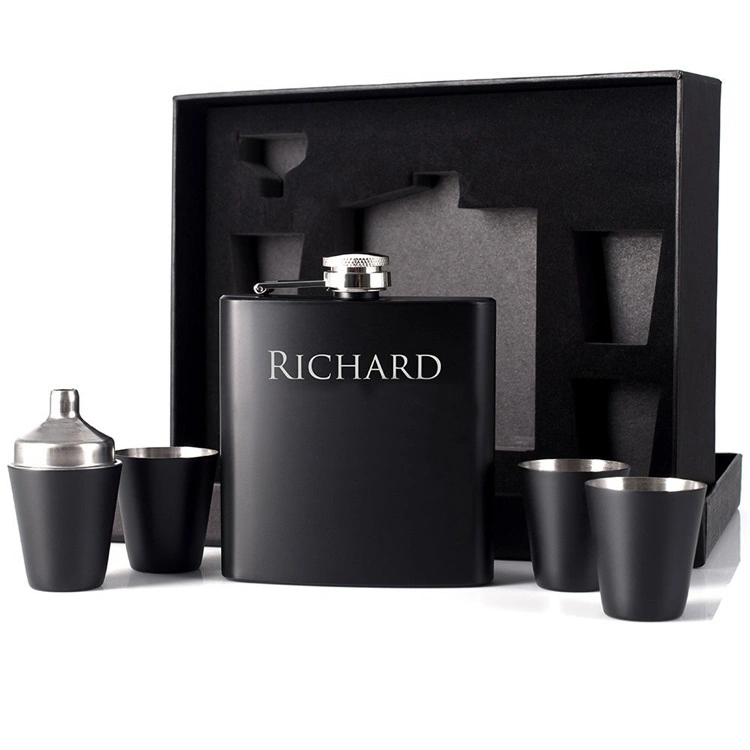 Stainless Steel Hip Flask Gift Set Alcohol Whisky Flask