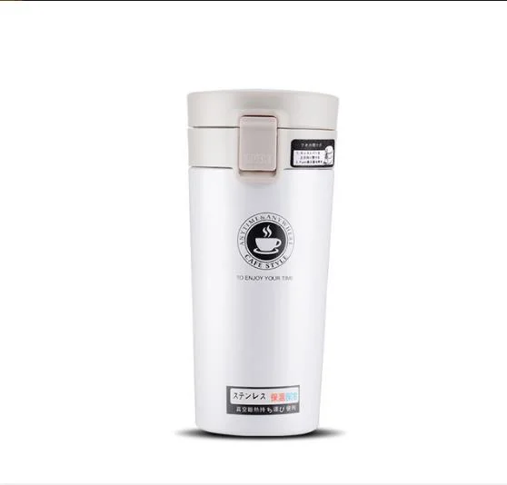 Custom Wide Mouth Office Travel Insulated Stainless Steel Vacuum Flasks Thermoses Coffee Thermos Bottle