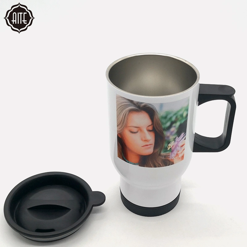 Wholesale Custom Printing Coffee Stainless Steel Thermos Cup Tumbler with Lid