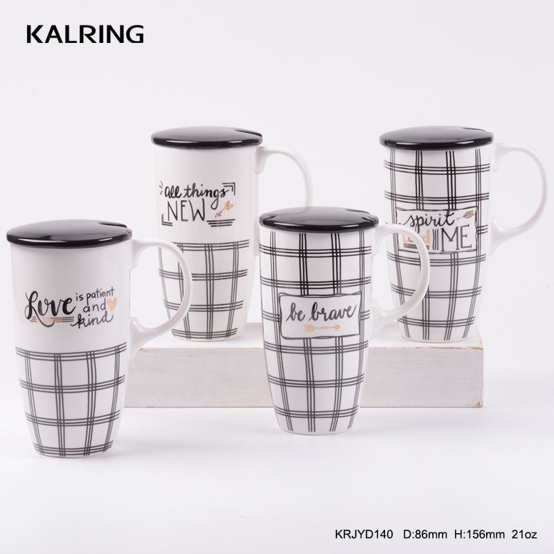 Ceramic Mug New Bone China Mug Travel Mug with Lid Coffee Mug for Wholesale