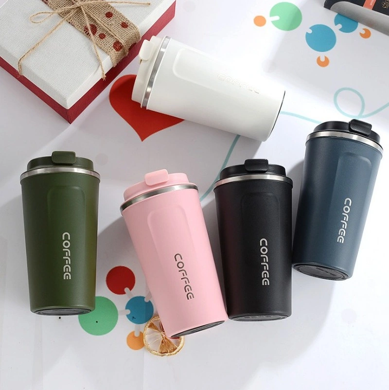 Double Stainless Steel 304 Coffee Cup Car Cafe Thermos Mug Promotion Gifts