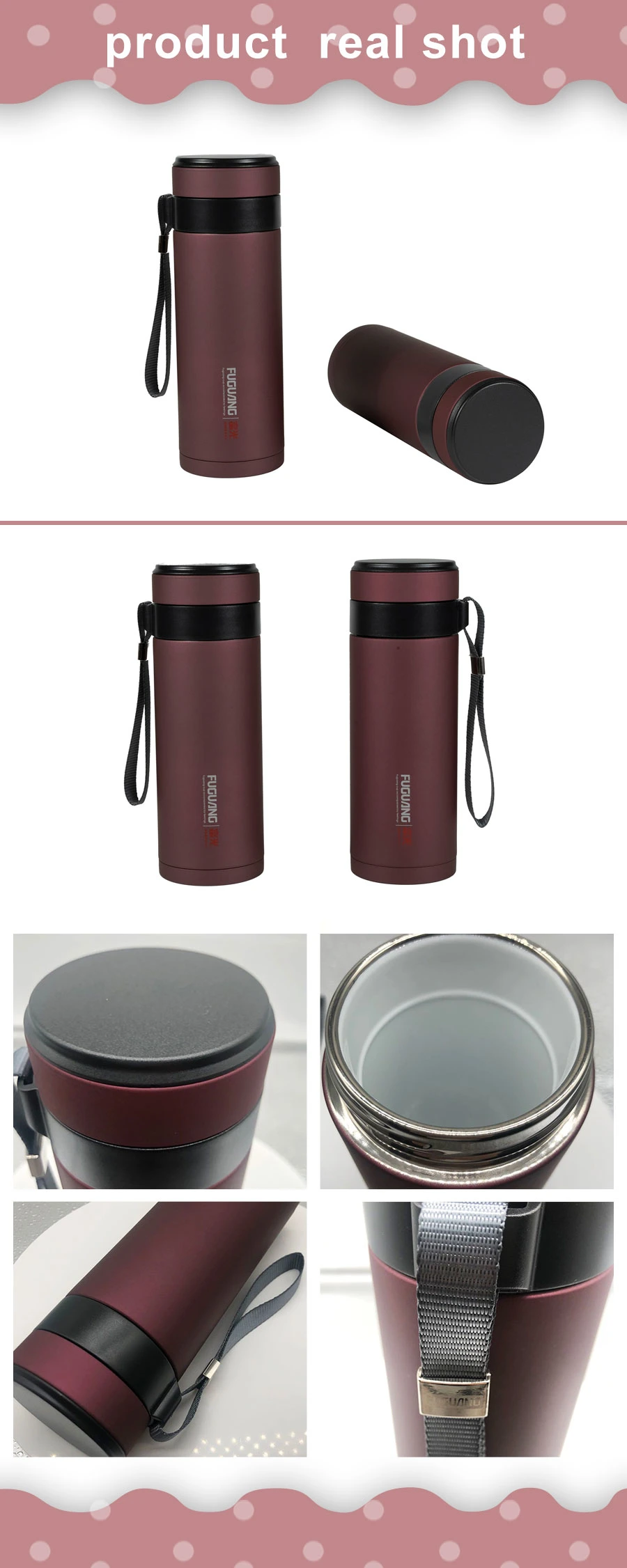 Bottle003 Vacuum Cup Thermos Stainless Steel Thermal Cup