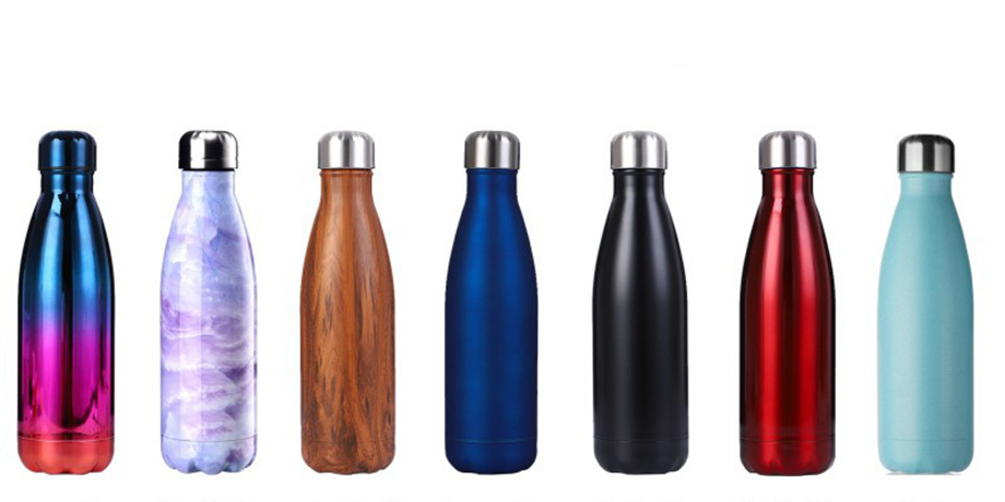 Promotion Gift Double Wall Matte Soft Color Insulated Thermos Stainless Steel Vacuum Flask