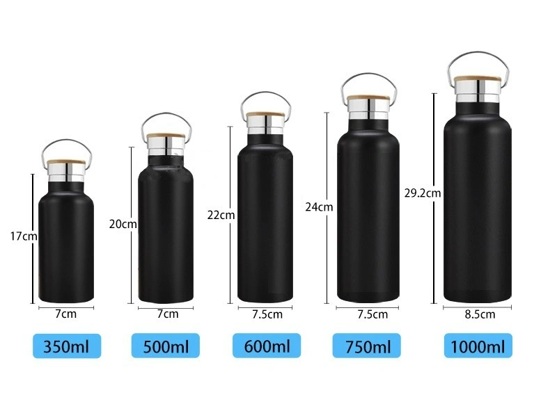 Double Layer Stainless Steel Bamboo Vacuum Flask Thermos OEM/ODM