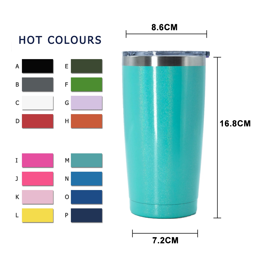 18/8 Stainless Steel Tumbler Double Walled Vacuum Thermos Travel Mug with Lid