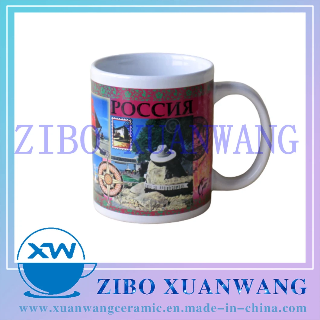 Wholesale 330ml Standard Mug Ceramic Mug Coffee Mug Souvenir Mug with City Design Printing