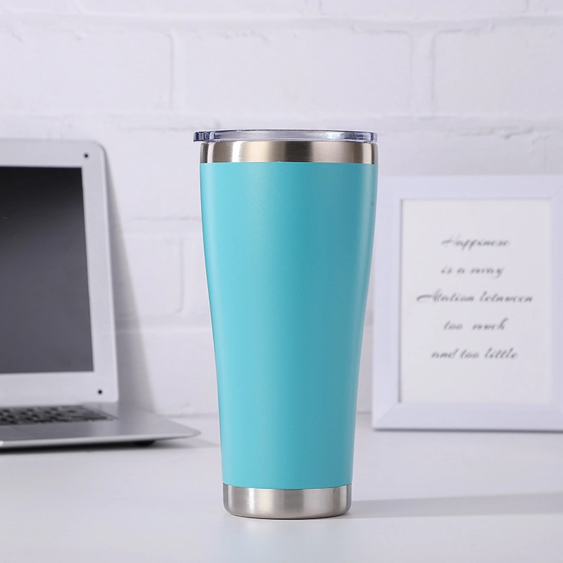 20 Oz 30oz Slim Stainless Steel Double Wall Coffee Tumbler Cup Thermos Glass Car Cup