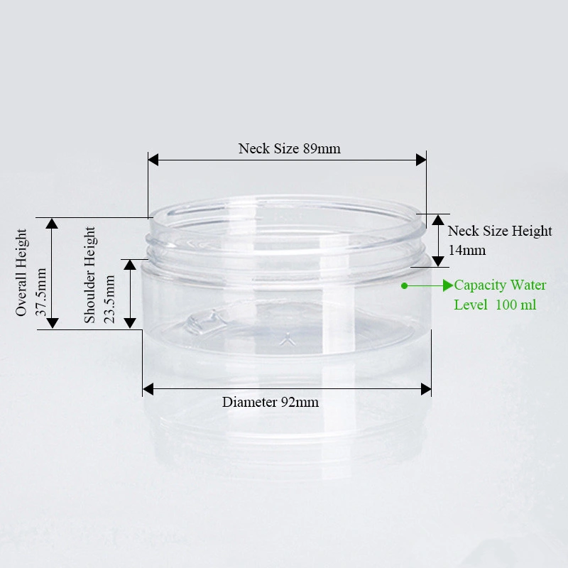 Good Sealing Wide Mouth Plastic Pet Clear Empty Packaging Candy Storage Jars Wholesale