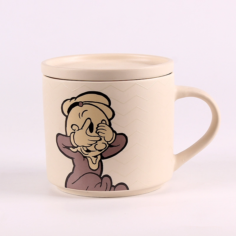Ceramic New Bone China Mug with Custom Logo Coffee Mug with Lid for Gift Mug