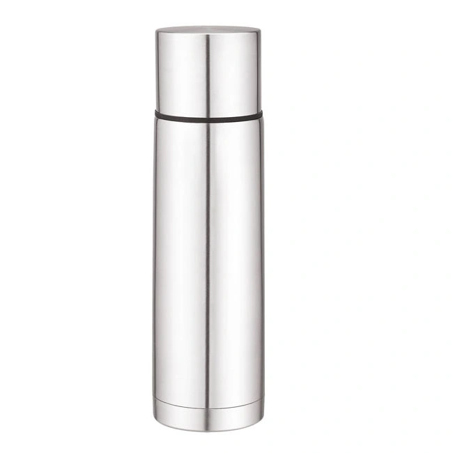 750ml Hot Sale Cheap Price Double Walls Stainless Steel Vacuum Insulated Bullet Flask Thermos Flask with Flat Top Lid
