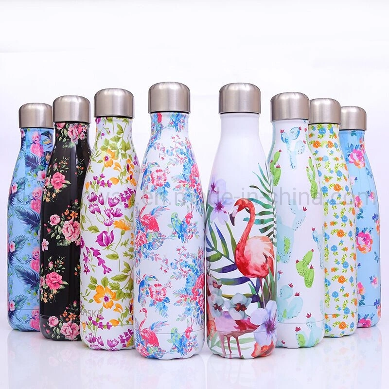 Double Wall Insulated Water Bottle Stainless Steel Vacuum Thermos Flask