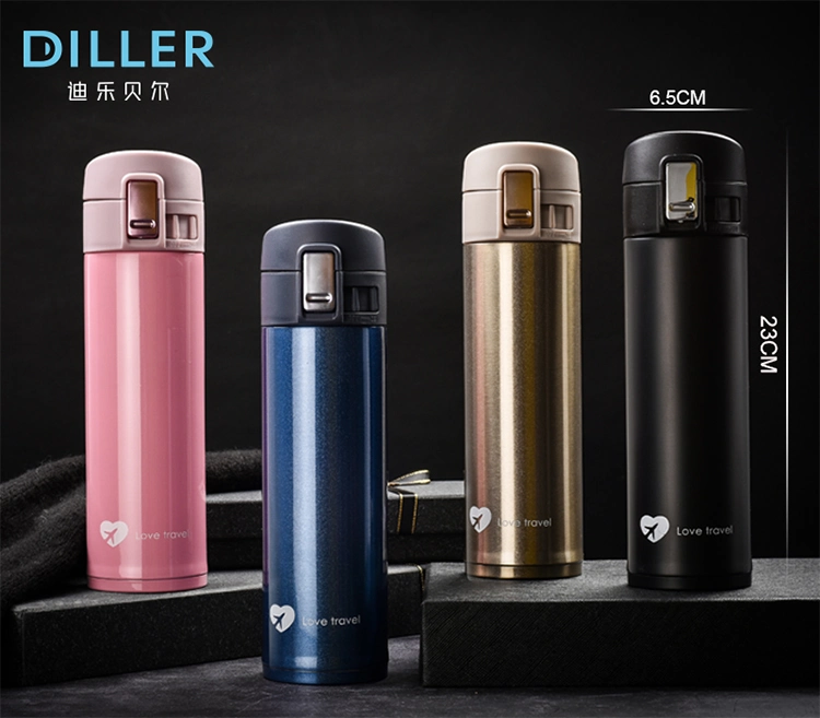 Stainless Steel Double Wall Vacuum Insulated Thermos Water Bottle Flask