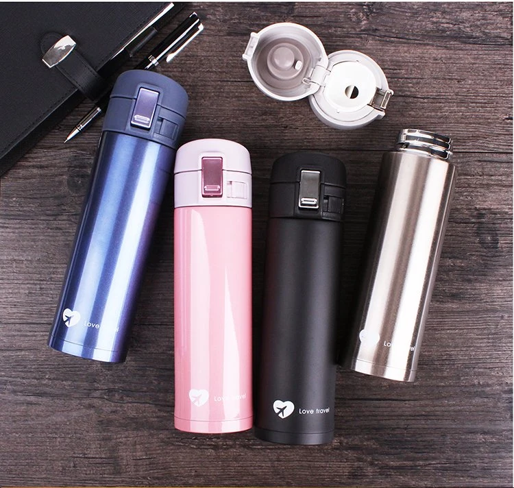 Stainless Steel Double Wall Vacuum Insulated Thermos Water Bottle Flask