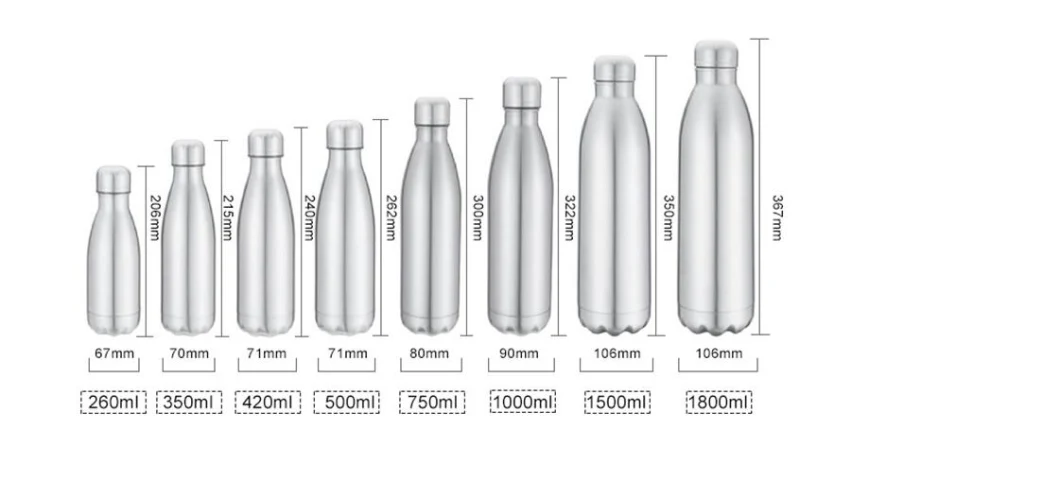 500ml Stainless Steel Vacuum Flask with Printing Vacuum Cola Bottle