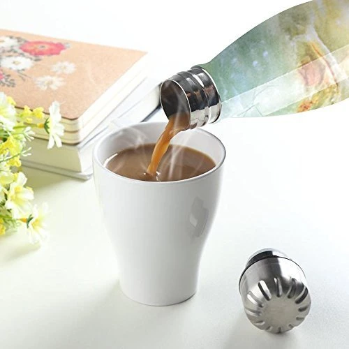 750ml Stainless Steel Coffee Wine Water Cola Shape Thermos Flask Factory