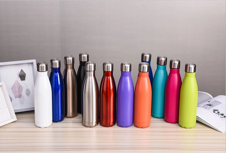 Double Wall Insulated Water Bottle Stainless Steel Vacuum Thermos Flask