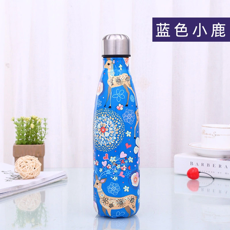 Fashion Vacuum Flask Food Grade Stainless Steel Vacuum Flask with Stainless Steel 304 Food Grade Drinking Straw Tube with Stainless Steel Cleaning Brush