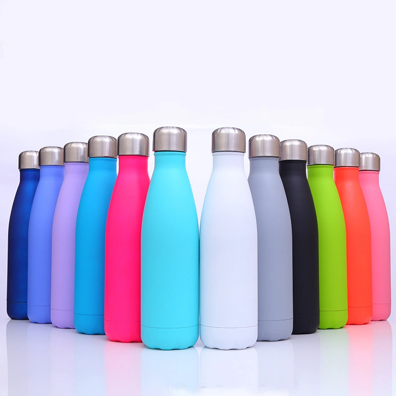 Stainless Steel Thermal Sport Water Vacuum Flask Bottle Customized Logo Glass Cola Bottle