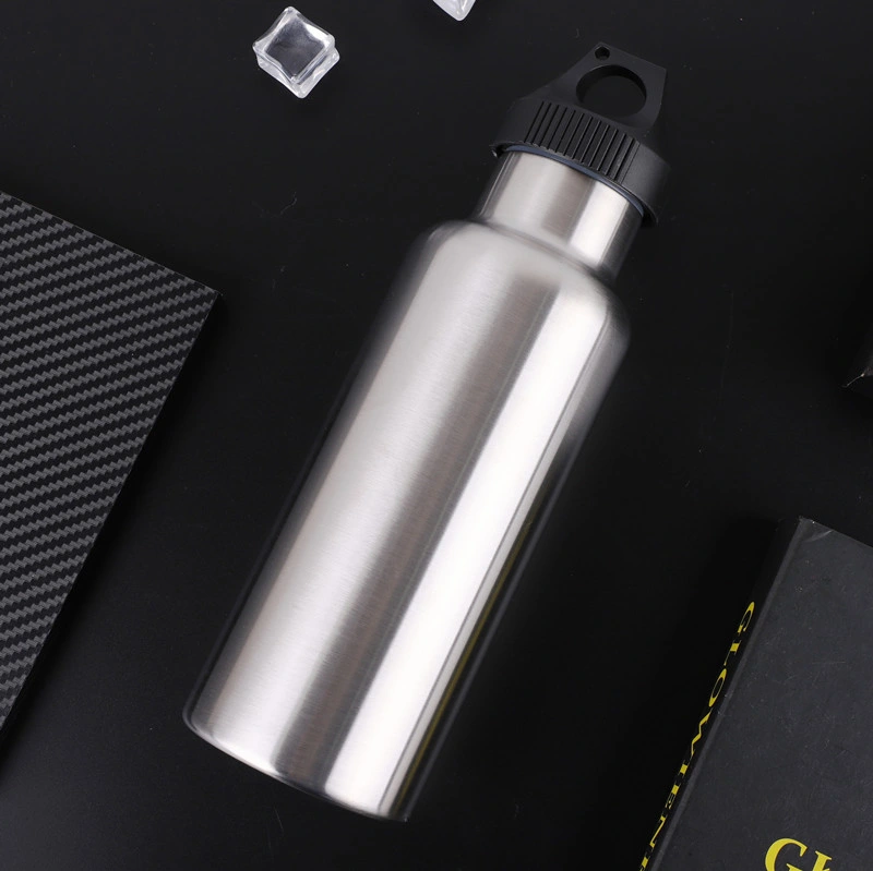 Bamboo Lid Stainless Steel Thermos Bottle Vacuum Flask Sports Travel Mug