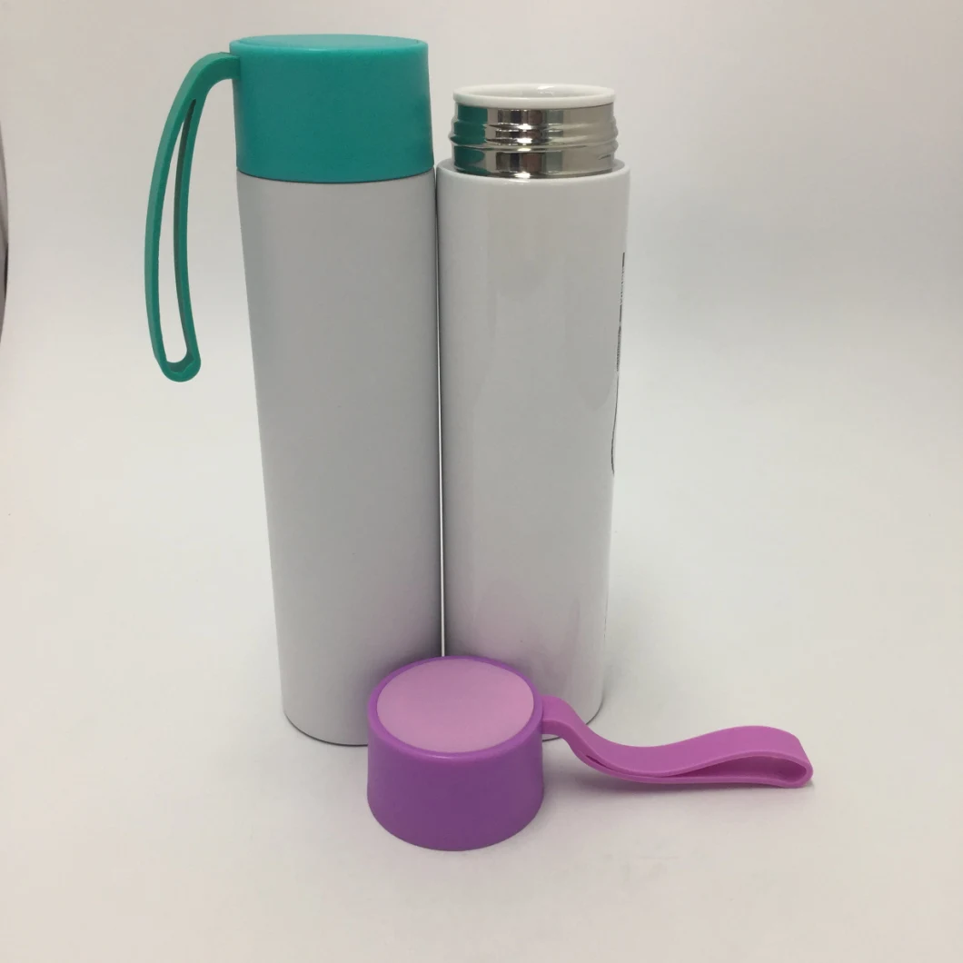 Tea Filter Vacuum Insulated Thermos Silicone Strap Thermal Flask