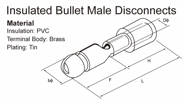 Bullet Shaped Male Pre-Insulating Joint