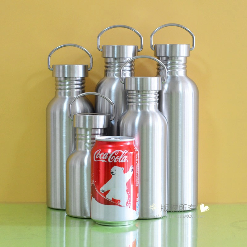 Single Wall Stainless Steel Water Bottle Inox Water Sporting Flask Travel Flask Metal Sport Bottle