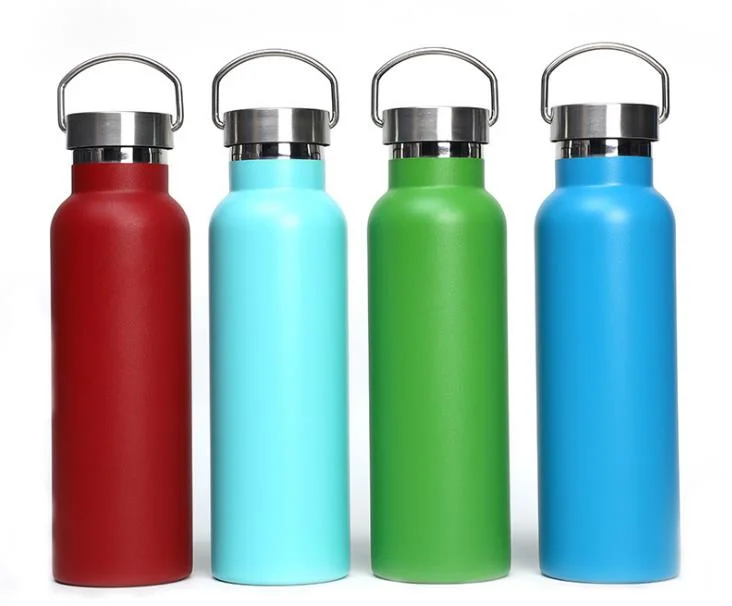 Gym Fitness Bicycle 500ml/600ml Vacuum Flask Single Wall Stainless Steel Water Bottle with Customized Logo