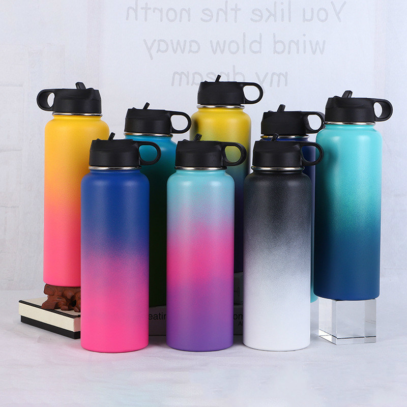 Promotion Gift Double Wall Matte Soft Color Insulated Thermos Stainless Steel Vacuum Flask