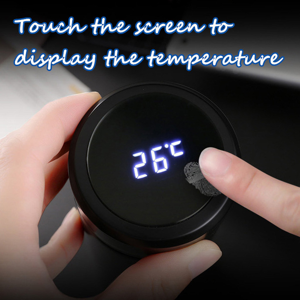Customize Logo Thermos Flasks Insulation LED Temperature Display