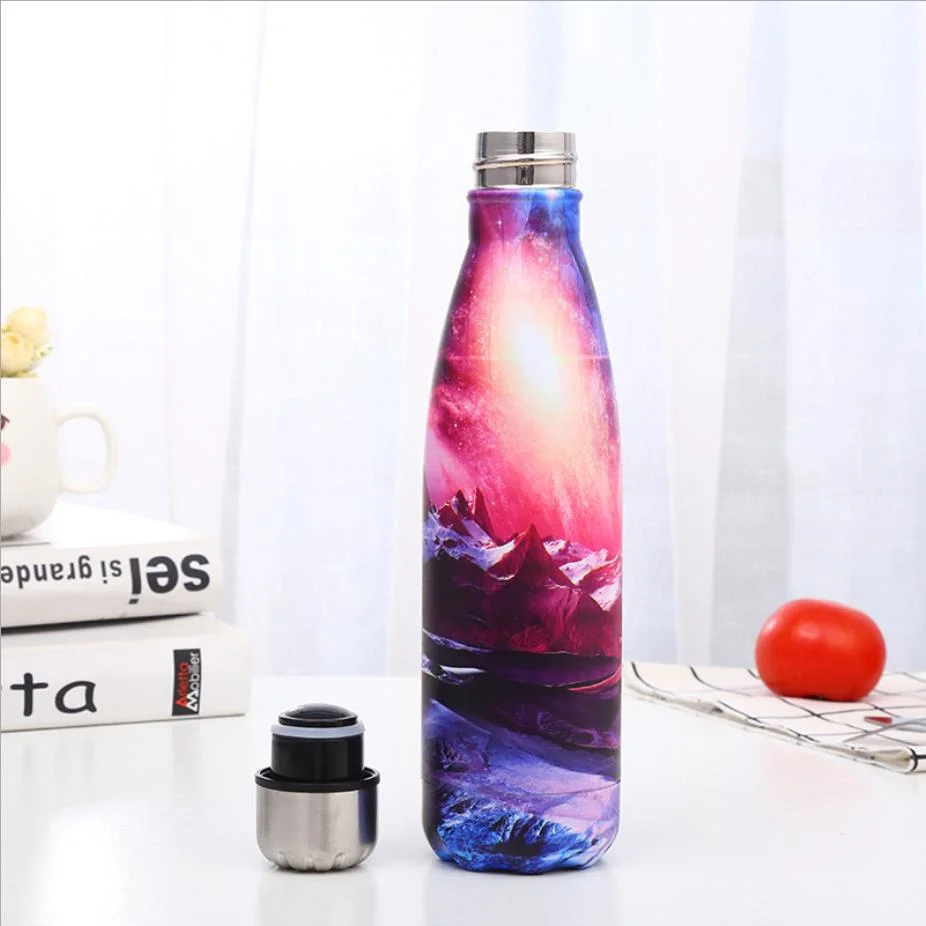 Wholesale 2020 New Multi Function Insulated Double Walled Stainless Steel Cola Bottle Shape Sports Thermos Flask