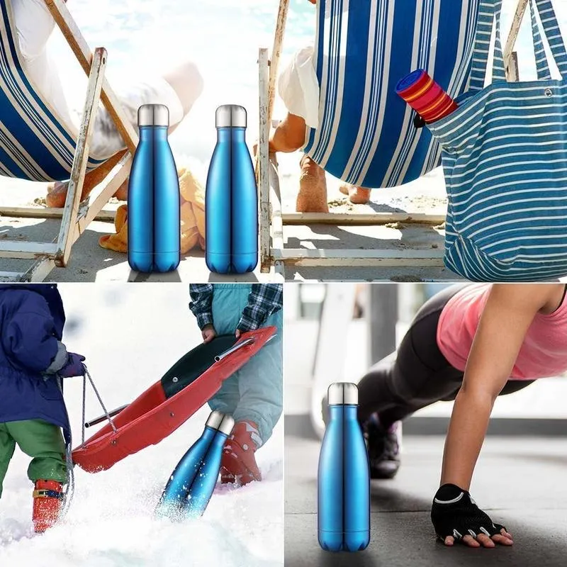 Double Wall Thermos Insulated Sports Drinking Vacuum Flask Satinless Steel Swell Water Bottle