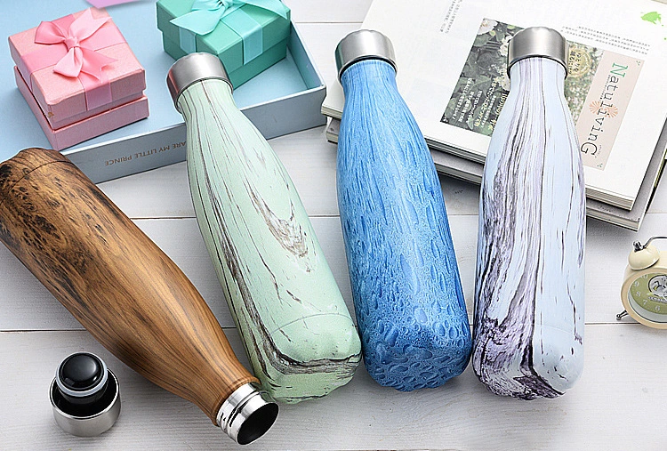 Double Walled Vacuum 1000ml 500ml Steel Thermos Thermal Flask