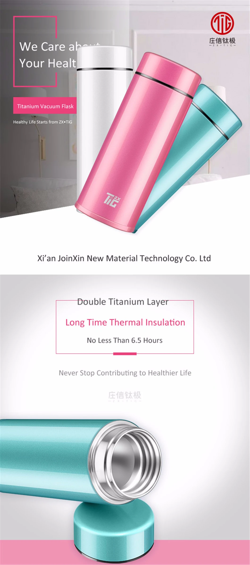 High-End Air Pot Liquor Thermos Vacuum Flask with Double Wall