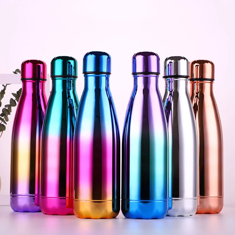 500ml Stainless Steel Thermos Glass Sport Flask Vacuum Kettle Double Wall Water Bottle