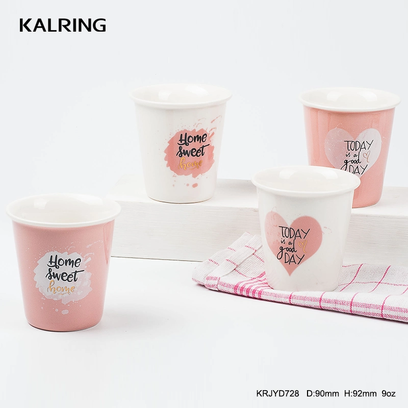 Ceramic Mug Travel Mug Pink Mug Coffee Mug for Wholesale