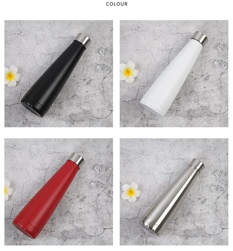 Cola Shape Insulated Stainless Steel Hot and Cold Vacuum Flask with Customized
