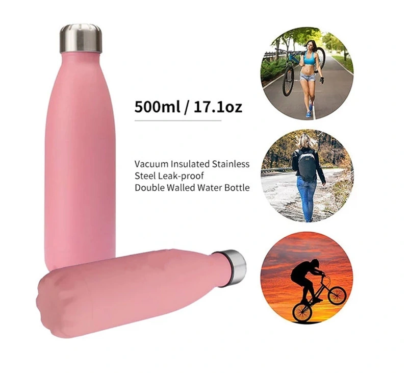 Double Wall Thermos Insulated Sports Drinking Vacuum Flask Satinless Steel Swell Water Bottle