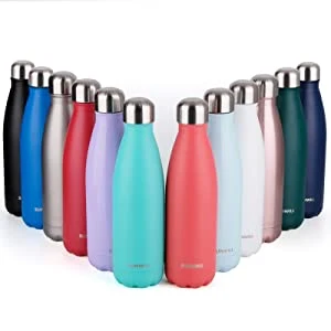 Stainless Steel 17oz BPA Free Leak Proof Cola Shape Flask Kids Thermoses for Sports Travel Outdoor Water Bottle
