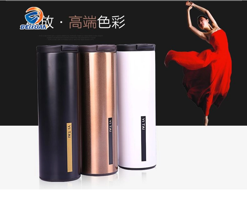 Wholesale Creative Stainless Steel Coffee Cup Portable Double Vacuum Flask Cup