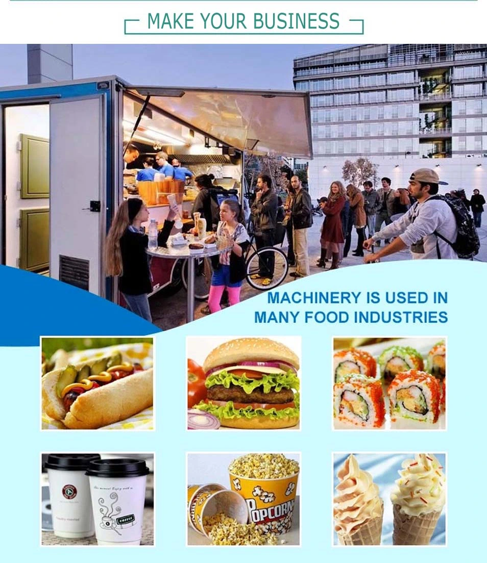 Hot Sale Customizable Fiberglass Food Trailer Hot Dog Cart for Sale